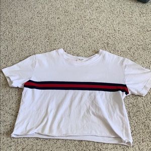 Brandy Melville striped crop top